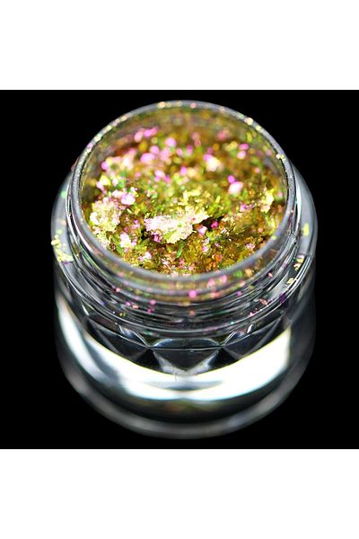 Kajol Beauty Pigment flakes PK121(green-rose-bronze) for makeup KAJOL Beauty, <0.25g