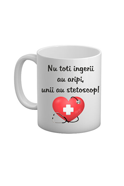 OEM Εξατομικευμένη λευκή κούπα "Δεν έχουν όλοι οι γιατροί φτερά", INOVATIX®. ...