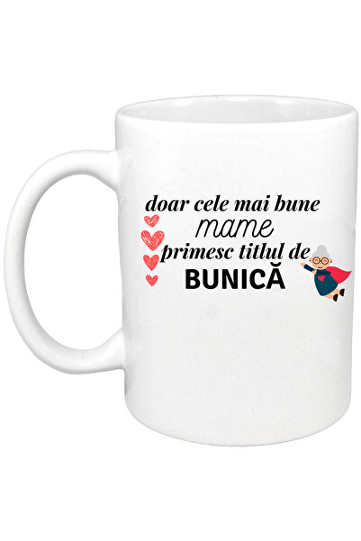 OEM Cana albă personalizată „Doar cele mai bune mămici primesc titlul de buni...