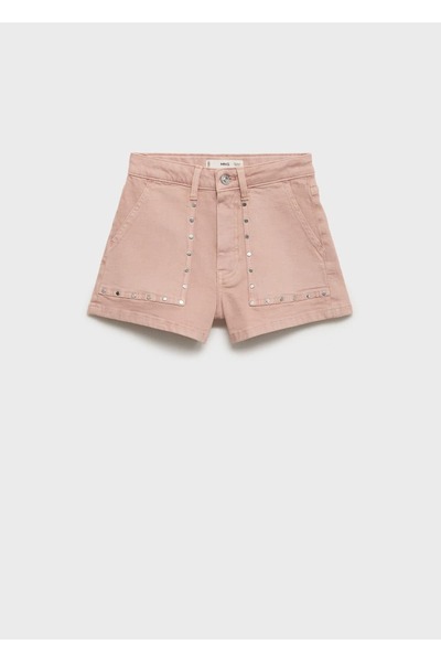 Mango Teen Zımbalı denim şort
