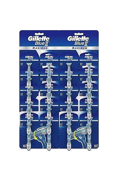 Gillette Blue 2 Maximum - 20 Pieces Razor Blades for Use