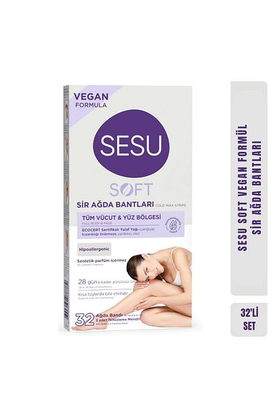 Sesu Soft Vegan Waxing Strip 32 pcs