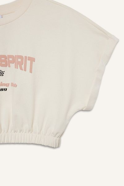 DeFacto Crew Neck Printed Fit Cropped Top D9034Ax25Sp