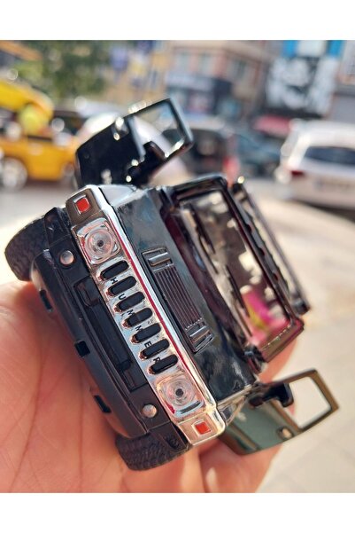OYUNCAKSAHİLİ Hummer H2 Metal Jip Kapıları Açılır Çekbırak Model Demir Araba Pickup H-2 Ürün
