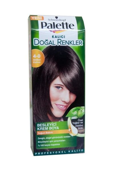 Palette Saç Boyası Natural 4-0 Amber Kahve