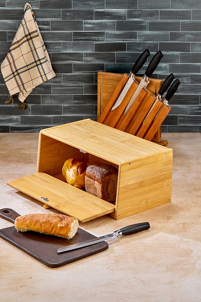 Mabeyn Bamboo Bread Box 42X23X18Cm