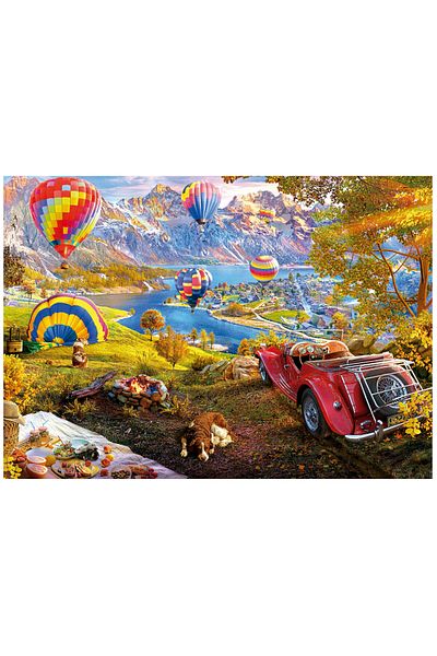 EDUCA 3000 Piece Puzzle Hot Air Balloon Valley