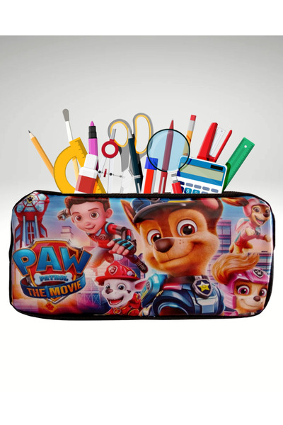 booddie Paw Petrol Temalı Kalem Kutusu Kalemlik Resimli Fermuarlı Kumaş Kalem...