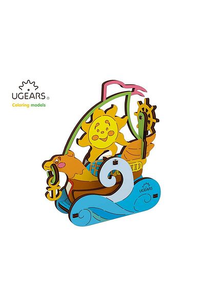 Ugears Colorful Sailboat Model