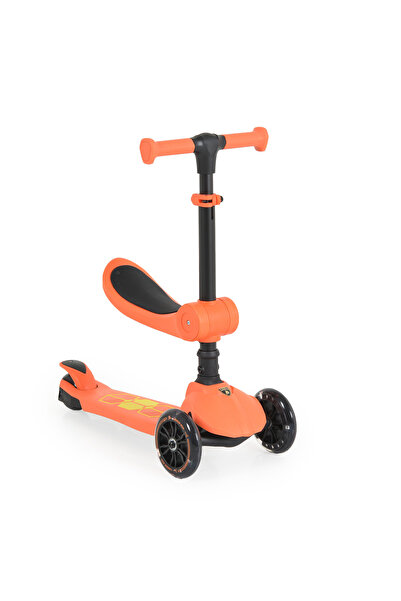 OEM Trotineta copii 2-5 Ani, Lamborghini 2in1 Orange, scaunel si maner pliabi...