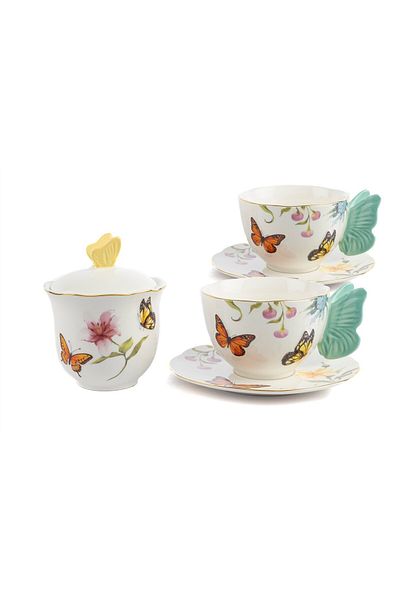 Mikasa Moor Mariposa Teacup and Sugar Bowl Set 250Cc P374. 101227