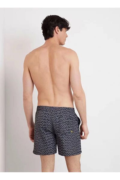Guess Ανδρικό μαύρο μαγιό Swimtrunk Medium Aop F4gt06wg2a2-p9wn