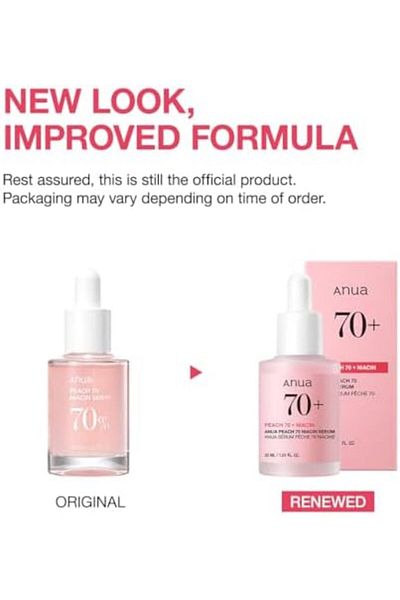 ANUA Peach 70% Niacinamide Serum brightening hydrating face serum hyperpigmentation treatment reduci