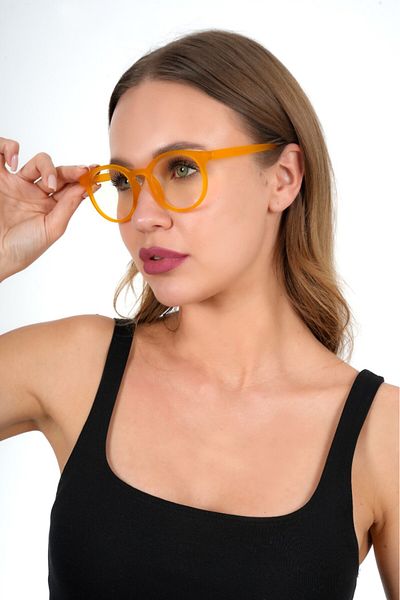 Olivier Philippe Round Orange Olivier Philippe Blue Light Protective Glasses
