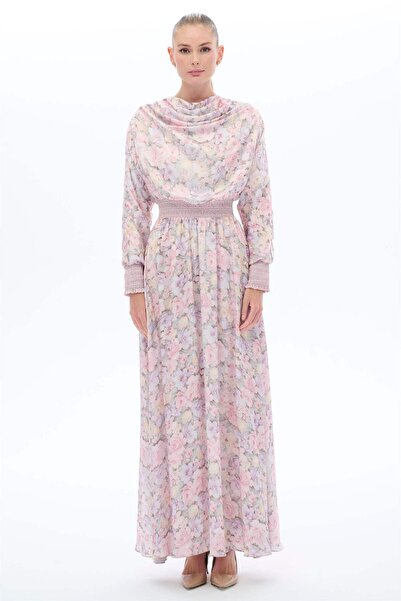 miha Hicran Önal ΦΟΡΕΜΑ ΜΕ ΣΤΡΟΓΓΥΛΟ ΛΟΥΡΙ Ροζ