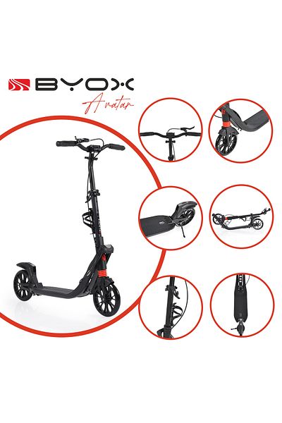 OEM Trotineta pliabila adulti si copii Byox Avatar,ghidon ajustabil 3 trepte, greutate max admisa 100 kg