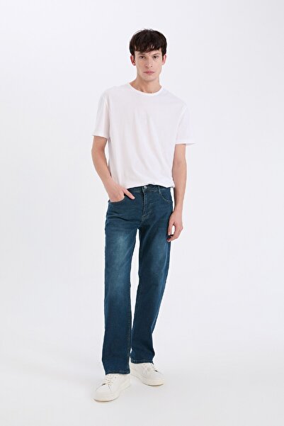 DeFacto Sergio Regular Fit Normal Kalıp Normal Bel Boru Paça Jean Pantolon R9026AZ25SP