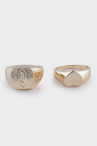 DeFacto Women's 2-Piece Gold Ring E3044Axns
