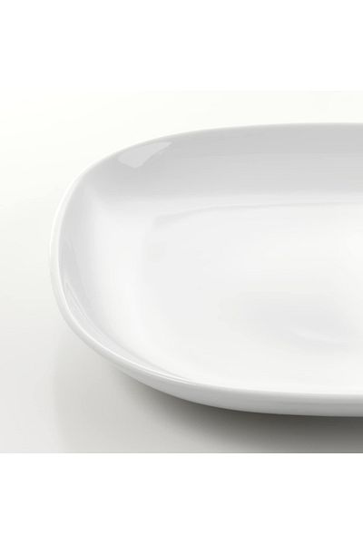 IKEA VÄRDERA Plate, white, 25 x 25 cm