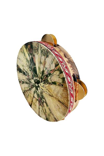 hanartz Tef Yellow Metal Bell with Marbling Pattern 28 cm