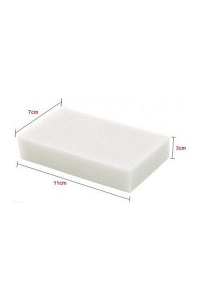 PratikSepetim Magic Cleaning Sponge White Magic Sponge Auto Bumper Glove Box Cleaner Scratch Catcher