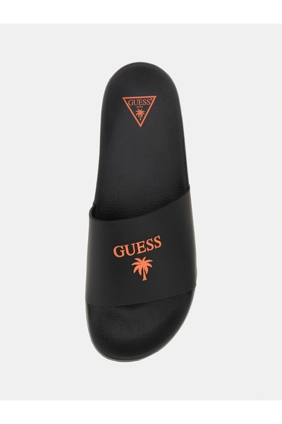 Guess SLIDES PALMA Erkek Siyah Terlik F5GZ05BB00F-JBLK