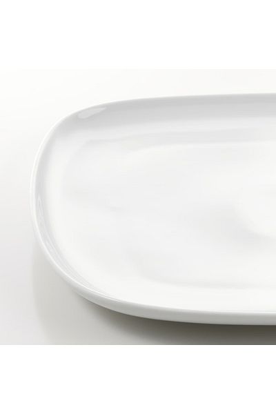 IKEA VÄRDERA Plate, white, 31 x 26 cm