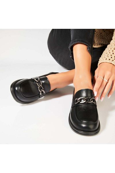 Joana Women's casual shoes in black Tayvia eco-leather