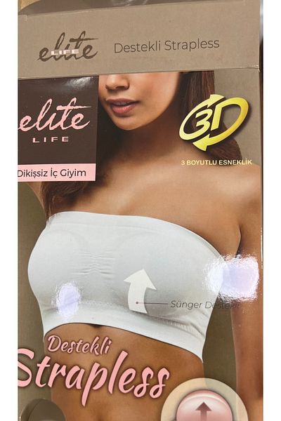 Elit Life Αποσπώμενο σφουγγάρι Bustier χωρίς ραφές και χωρίς εσώρουχο