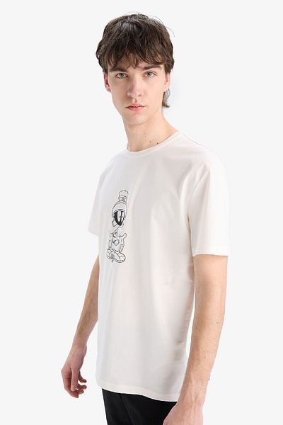 DeFacto 100% Cotton Looney Tunes Regular Fit Crew Neck Short Sleeve T-Shirt E4750Ax25Sp