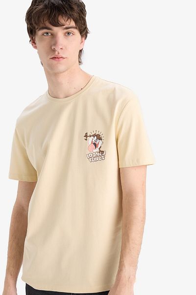 DeFacto Looney Tunes Regular Fit Rundhals bedrucktes Kurzarm-T-Shirt E4747AX25SP