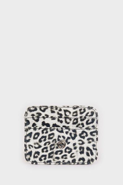 DeFacto Suport pentru carduri din piele artificială cu model leopard pentru femei E2254AXNS