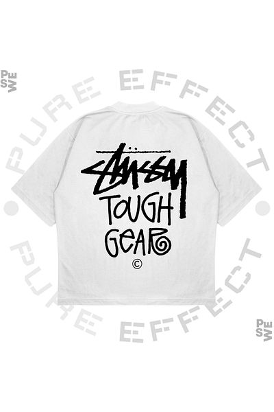TRAGEDY Unisex Oversize Molten Text Μπλουζάκι με εμπριμέ Boxy Fit Χοντρό ύφασμα