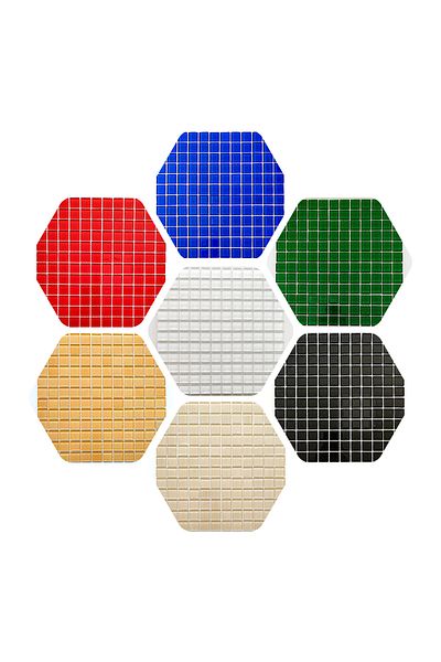MozaiKristaL 23X23X4Mm 7 Colors 30X30Cm Mesh Crystal Mosaic for Hobby and Artistic Works. (7 Floor Tile Price)