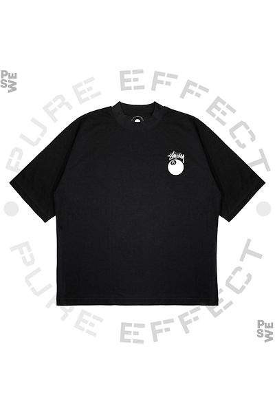 TRAGEDY Tricou unisex oversize din țesătură groasă cu imprimeu cu bile de biliard