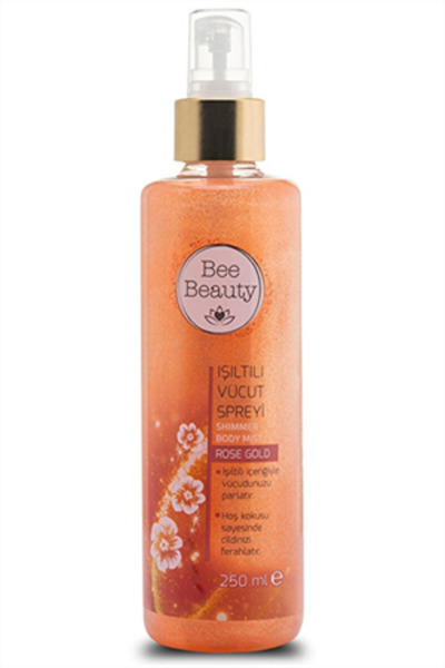Bee Beauty Rose Gold Işıltılı Vücut Spreyi Parfüm