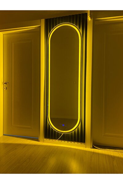 Home Dokunmatik kumlamalı ledli boy aynası