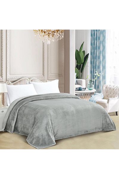 Generic Single Size Throw Blanket All Season Lightweight Flannel Blanket For Couch Bed And Sofa 150X200 cm