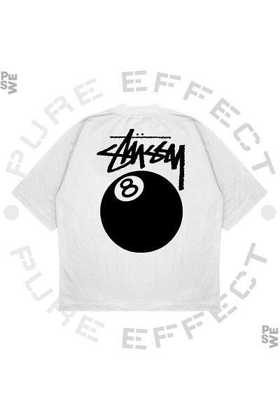 TRAGEDY Μπλουζάκι Unisex Oversize μπιλιάρδου με στάμπα Boxy Fit από χοντρό ύφασμα