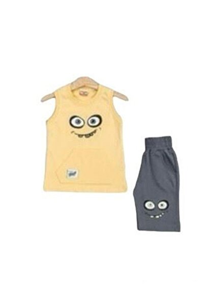 yagmurgiyim Dečački set kratkih rukava - MK Emoji, bez rukava, žuta 6-9 godin...