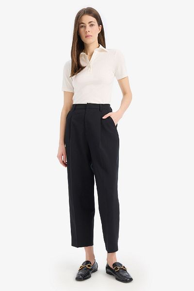 DeFacto Slim Fit Slim Fit Κοντομάνικο μπλουζάκι πόλο με κορδόνι C6249ax25sp