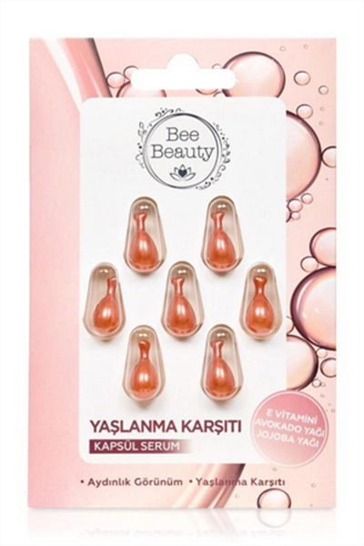 Bee Beauty سيروم مرطب ومفتح ومضاد للشيخوخة مكون من 7 كبسولات