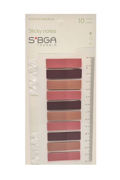 sibga tasarım Transparent Bookmark, Sticker Note Paper 200 Sheets