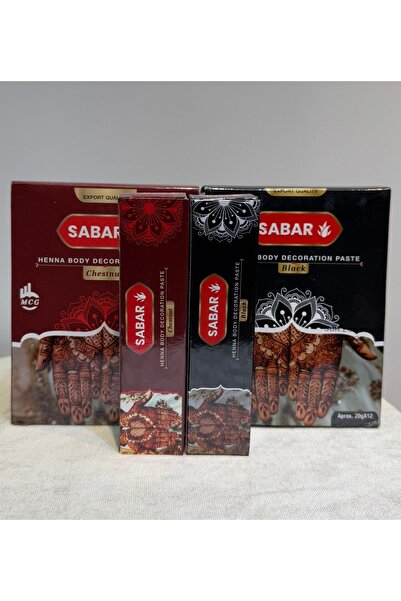 Nacargil Tekstil Hint Kınası El Kınası Geçici Kına 1 Adet 20 gram