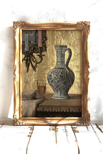 AKSU SANAT Antika Vazo Vintage Kanvas Poster - Çerçevesiz Kanvas Poster - Ev Ofis Duvar Dekoru 1PSTR65