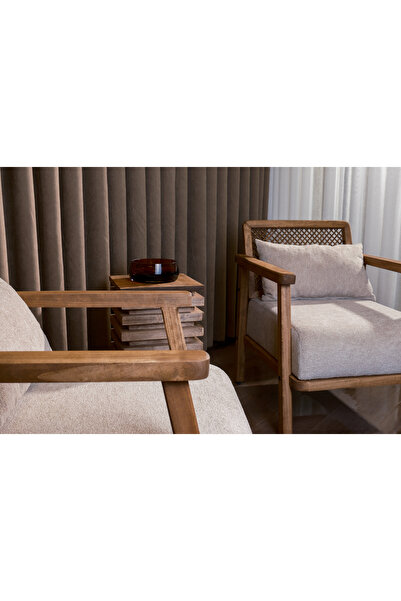 Aberteka MERLİN Çay Seti Koltuk Takımı İki Berjer + Yan Sehpa (Salon, Balkon, Ofis Mobilyası)