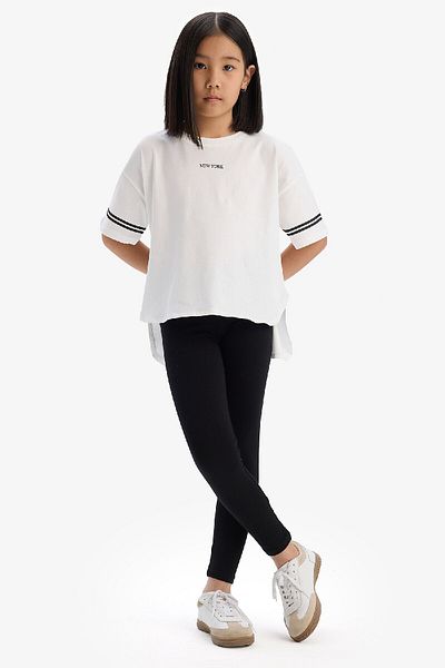 DeFacto Girl's 2 Piece Set Short Sleeve Printed T-Shirt Leggings E3815A825Sm
