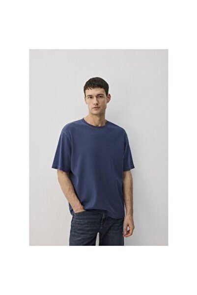 Mavi Lacivert Tişört Loose Fit / Bol Rahat Kesim 0612494-70497