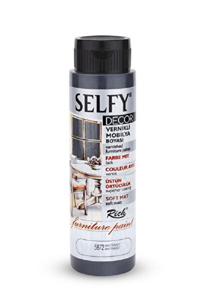 Rich Selfy Decor 500 cc Mobilya Boyası Antrasit 09594