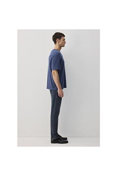 Mavi Lacivert Tişört Loose Fit / Bol Rahat Kesim 0612494-70497